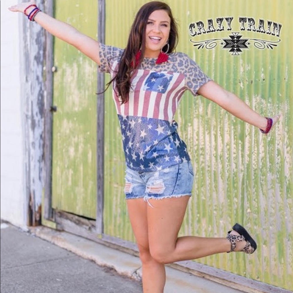 Crazy Train July 4th Sparkler Top!